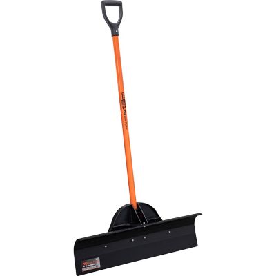 Buyers Products 30 in. SaltDogg Snow Pusher Shovel with UHMWPE Blade for Ice and Packed Snow