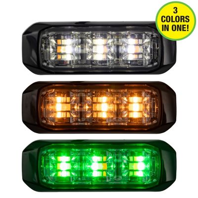 Buyers Products Wide Angle Tri-Color LED Strobe Light, 8890929