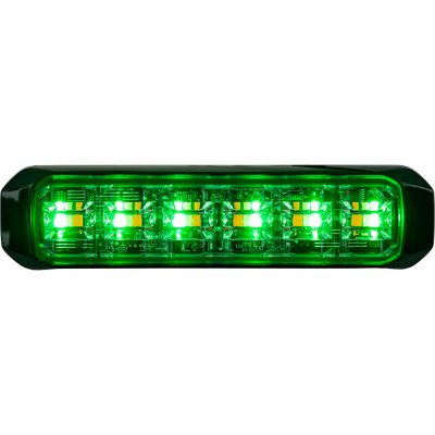 Image showing  5 in. Wide Angle Tri Color LED Strobe Light with Amber, Clear, and Green Lights