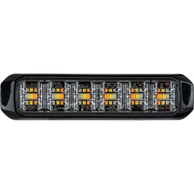 Image showing  5 in. Wide Angle Tri Color LED Strobe Light with Amber, Clear, and Green Lights