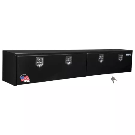 Buyers Products Topsider 18 in x 16 in x 96 in Gloss Black Steel Tool Box Top Mount Truck Tool Boxes