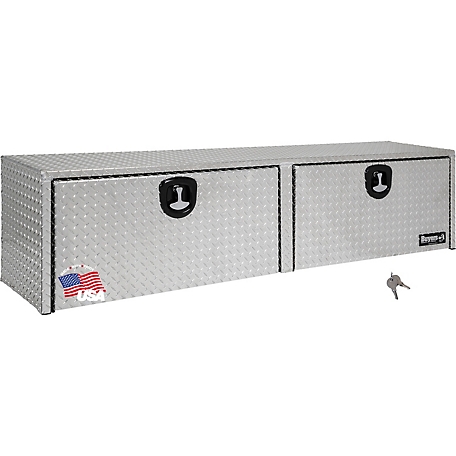 Buyers Products 18 in. x 16 in. x 88 in. Diamond Tread Aluminum Topsider Truck Toolbox