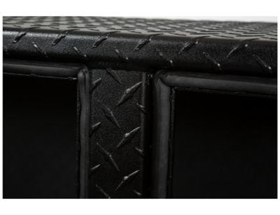 Image showing  16 x 13 x 96in. Textured Matte Black Diamond Tread Aluminum Topsider Truck Tool Box