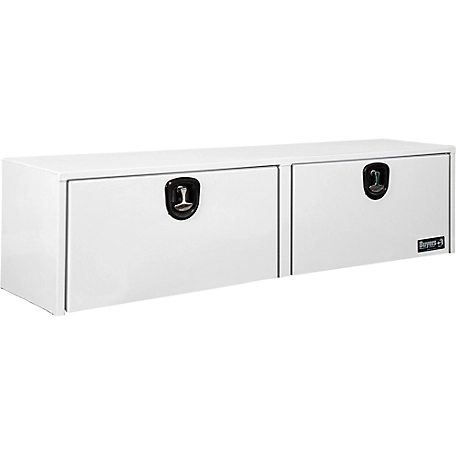 Buyers Products 16 in. x 13 in. x 72 in. White Smooth Aluminum Topsider Truck Tool Box