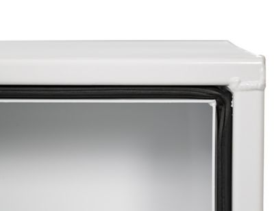 Image showing 7 th Buyers Products 18 x 16 x 72in. White Smooth Aluminum Topsider Truck Tool Box