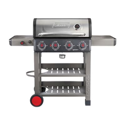 Coleman Cookout 4 Burner Propane Gas BBQ Grill Side Burner 637 sq. in. Cooking Surface Instastart Ignition Stainless Gray at Tractor Supply Co