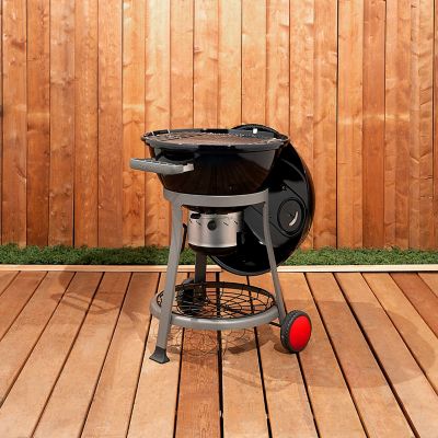 Image showing 8 th Coleman Cookout Charcoal Kettle Grill with Removable Ash Collection System, 380 sq. in., Black