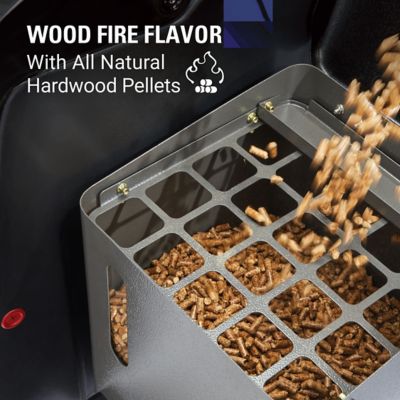 Image showing  1,035 sq. in. Cookout 1000 Digital Hardwood Pellet Grill and Smoker, Black/Gray