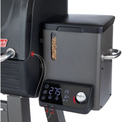 Image showing 7 th Coleman 1035 sq. in. Cookout 1000 Digital Hardwood Pellet Grill and Smoker, Black/Gray