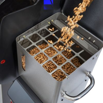 Image showing 9 th Coleman 1035 sq. in. Cookout 1000 Digital Hardwood Pellet Grill and Smoker, Black/Gray