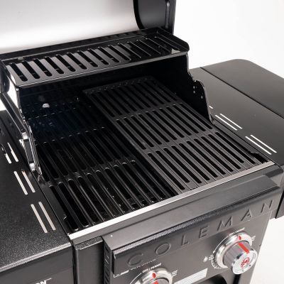 Image showing 8 th Coleman 2-Burner Revolution Propane and Natural Gas Convertible Grill with 2 Side Shelves, Black