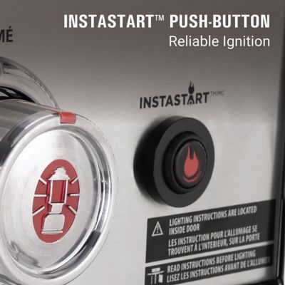 Image showing  4-Burner Revolution Propane and Natural Gas Convertible Grill, Gray, With Side Burner