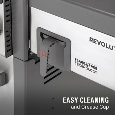 Image showing 5 th Coleman 4-Burner Revolution Propane and Natural Gas Convertible Grill, Gray, With Side Burner