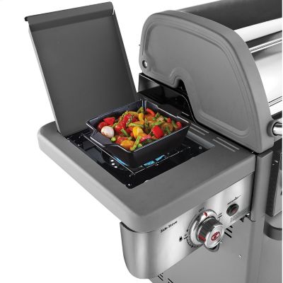 Image showing 7 th Coleman 4-Burner Revolution Propane and Natural Gas Convertible Grill, Gray, With Side Burner