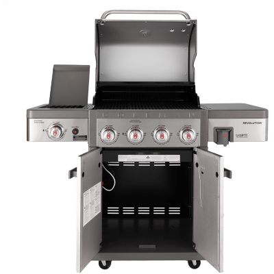 Image showing 8 th Coleman 4-Burner Revolution Propane and Natural Gas Convertible Grill, Gray, With Side Burner