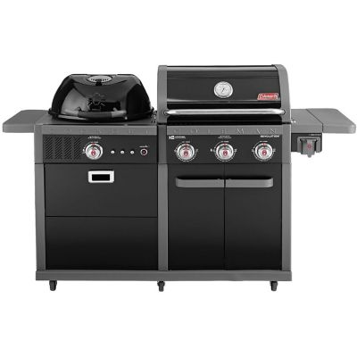 Coleman Revolution Dual Fuel 3 Burner Propane/Charcoal Grill - Black