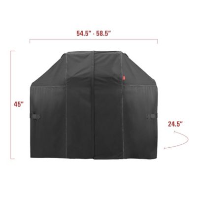 Image showing  Revolution Heavy Duty Cover for 3 and 4 Burner BBQ Grills, Black