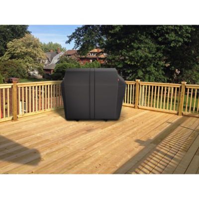 Image showing 6 th Coleman Revolution Heavy Dual Cover for 3 Burner Dual Fuel BBQ Grill, Black