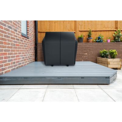 Image showing 7 th Coleman Revolution Heavy Dual Cover for 3 Burner Dual Fuel BBQ Grill, Black