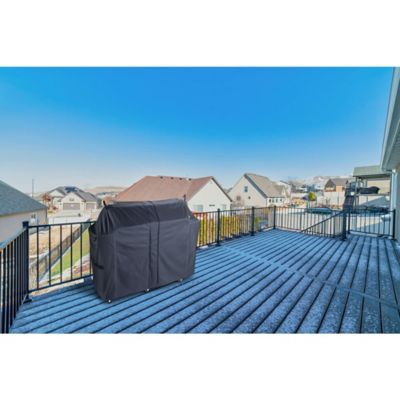 Image showing 8 th Coleman Revolution Heavy Dual Cover for 3 Burner Dual Fuel BBQ Grill, Black