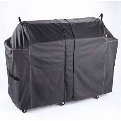 Image showing 9 th Coleman Revolution Heavy Dual Cover for 3 Burner Dual Fuel BBQ Grill, Black