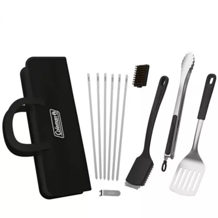 Coleman Cookout 12 pieces BBQ Tool Kit Camp Grill & Stove Accessories