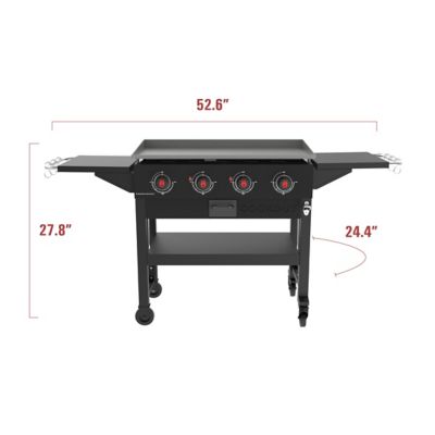 Image showing  Cookout Grilling Kit with 4-Burner Propane Gas Griddle Station, 720 sq. in., Heavy-Duty Cover and 5 pc. Tool Set