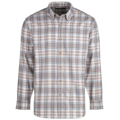 Ridgecut Men's Single Pocket Plaid Long-Sleeve Button-Down Shirt