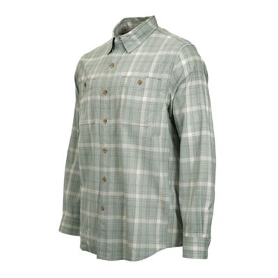 Image showing  Men's Tech Chambray Plaid Button-Down Shirt