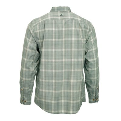 Image showing  Men's Tech Chambray Plaid Button-Down Shirt