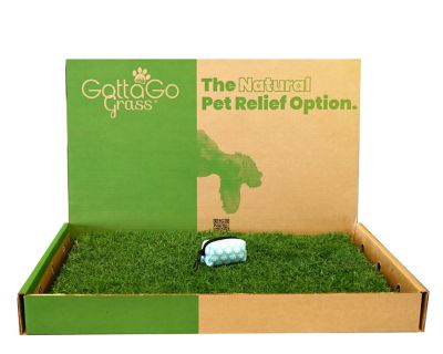 Gotta Go Grass Real Grass Pet Potty Pad Refill 2 pk. and Waste Bag Dispenser