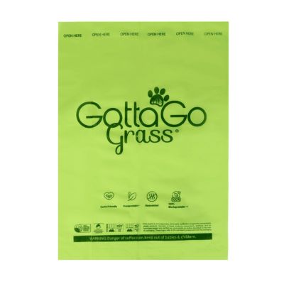 Image showing  Real Grass Pet Potty Pad with Tray and Waste Bags