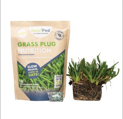 SodPods St Augustine Palmetto Grass Plugs 64 pk., NutriPod Bundle