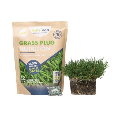 SodPods Zoysia Grass Plugs 16 pk., NutriPod Bundle