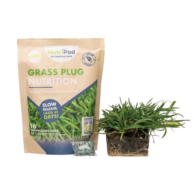 SodPods Centipede Grass Plugs 16 pk., NutriPod Bundle