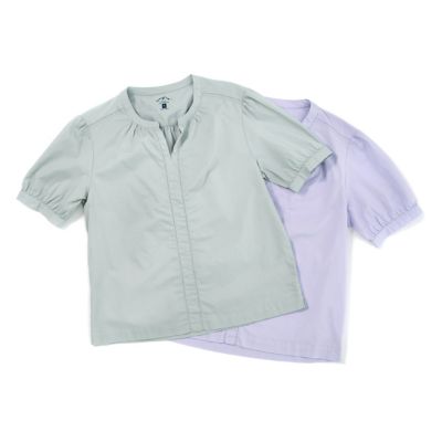 Image showing  Women's Short-Sleeve Puff Popover Blouse