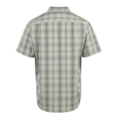 Image showing  Men's Stretch Poplin Plaid Short-Sleeve Button-Down Shirt