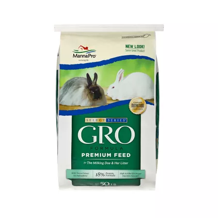 Manna Pro Select Series GRO Formula Pelleted Rabbit Food 50-Pound Bag Rabbit Food