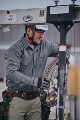 Image showing 6 th Carhartt Men's Force Sun Defender Relaxed Fit Lightweight Long-Sleeve Button-Down Shirt