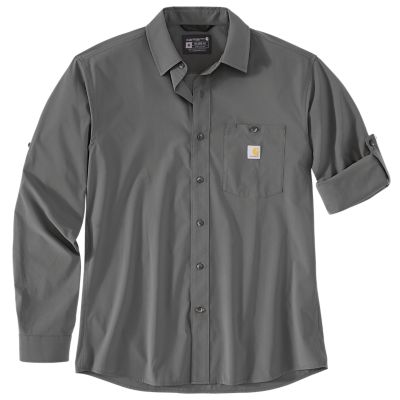 Carhartt Men's Force Sun Defender Relaxed Fit Lightweight Long-Sleeve Button-Down Shirt