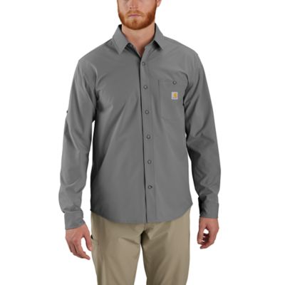 Image showing  Men's Force Sun Defender Relaxed Fit Lightweight Long-Sleeve Button-Down Shirt