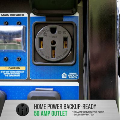 Image showing  15,000/12,000-Watt Dual-Fuel XP15000HX Portable Home Power Backup Generator, CO Alert