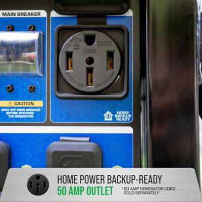 Image showing  15,000/12,000-Watt Tri-Fuel XP15000HXT Portable Home Power Backup Generator, CO Alert