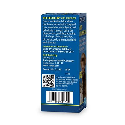 Image showing  Pet Pectillin Diarrhea Medication for Dogs and Cats, 4 oz.