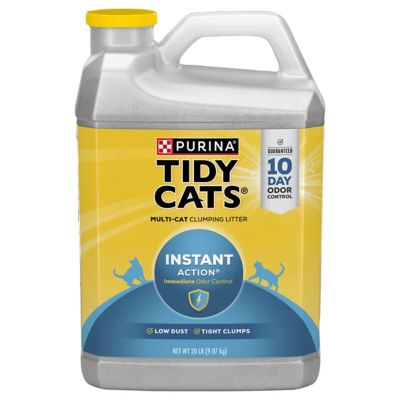 Tidy Cats Instant Action Scented Clumping Clay Multi-Cat Cat Litter, 20 lb. Jug