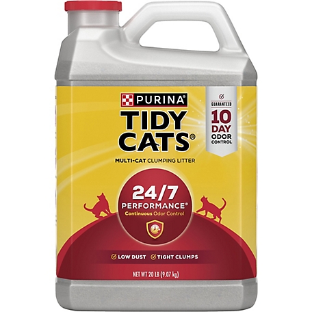 Tidy Cats Purina Clumping Cat Litter, 24/7 Performance Multi Cat Litter - 20 lb. Jug
