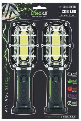 LitezAll LED 500LM Classic Style Handy Light 2 pk.