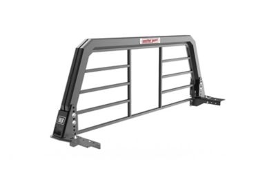 Weather Guard Aluminum Half Bar Headache Rack, Matte Black