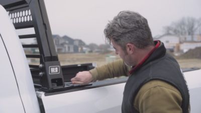 Image showing  Aluminum Half Bar Headache Rack, Matte Black