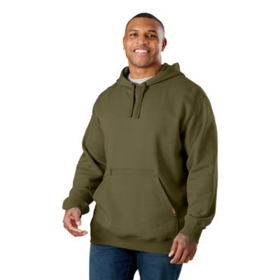 Berne Men's Zippered Pocket Hooded Pullover Sweatshirt